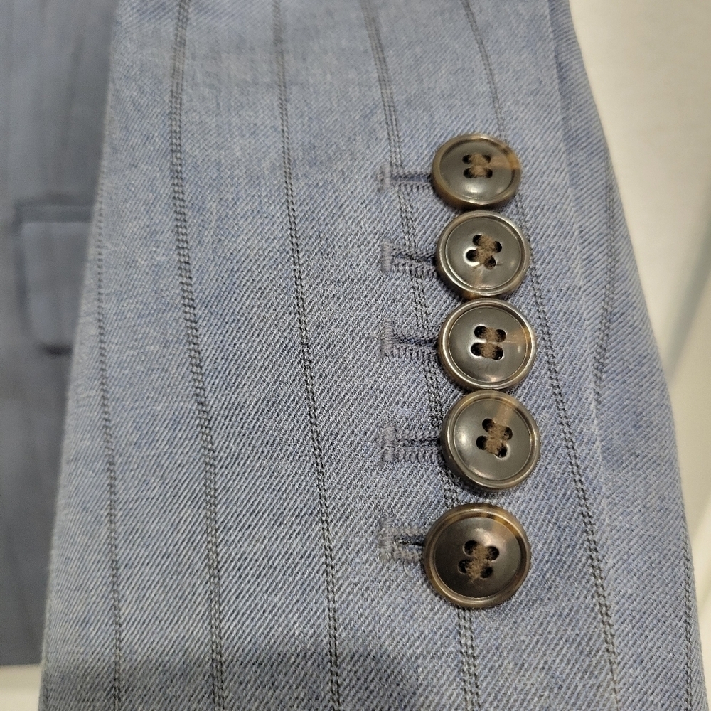 Madewell Single-Breasted Blazer in Yarn-Dyed Pinstripe NO881 Size 6 NWT - Picture 13 of 13